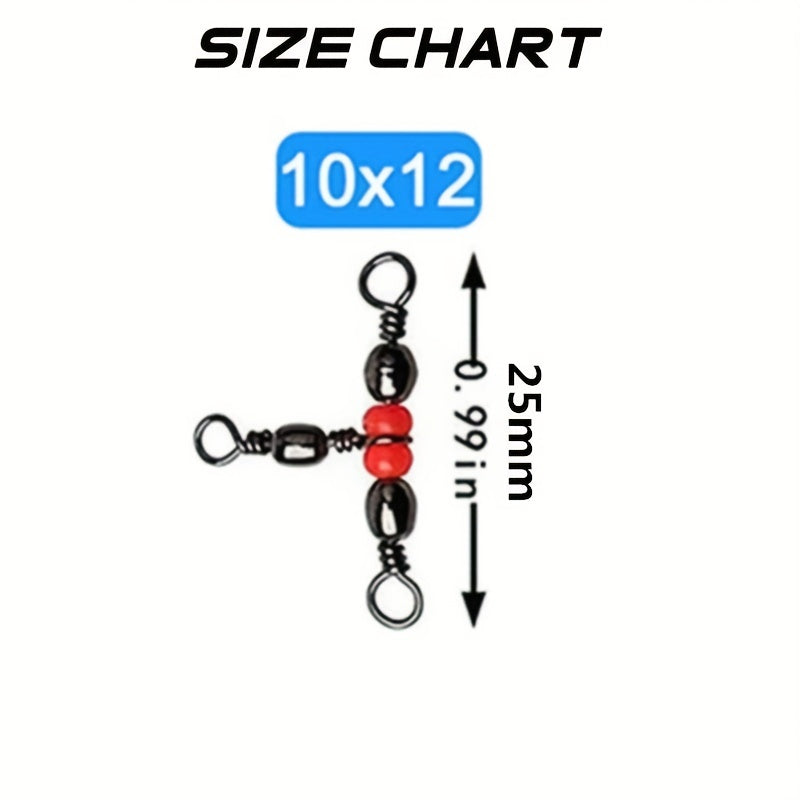 T-shaped Swivel Ring Fishing Line Hook Connector 10-20pcs