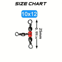 T-shaped Swivel Ring Fishing Line Hook Connector 10-20pcs