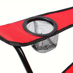 Portable Folding Chair With Armrest for Outdoor Camping Beach Fishing