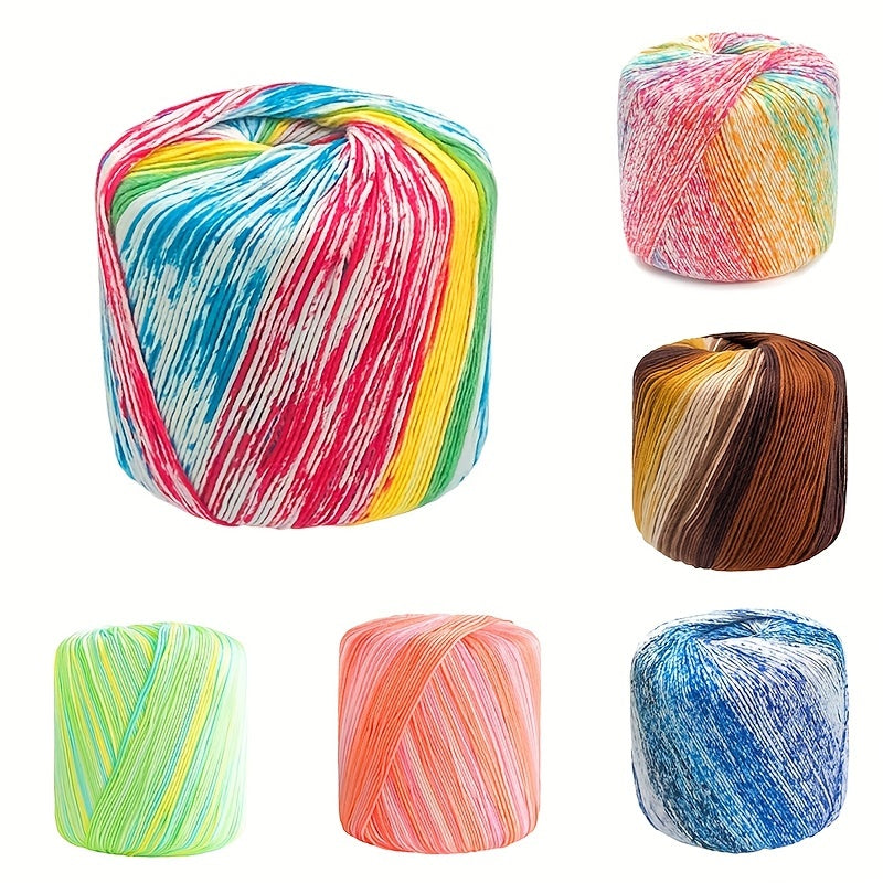 1pc 50g Lace Thread Dip Dye Wool Yarn Hand Knitted Thread