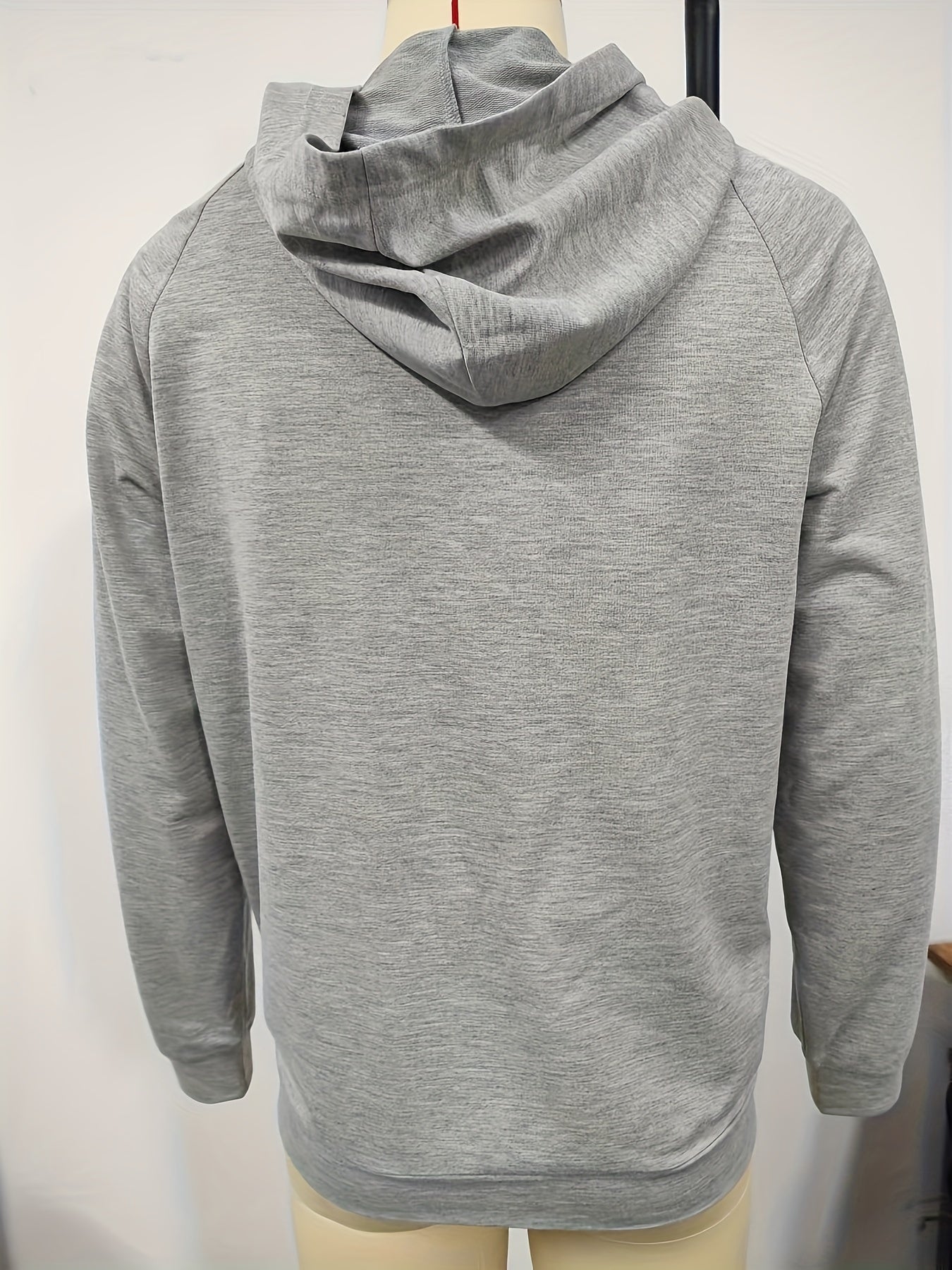 Men's Graphic Print Hoodie with Kangaroo Pocket