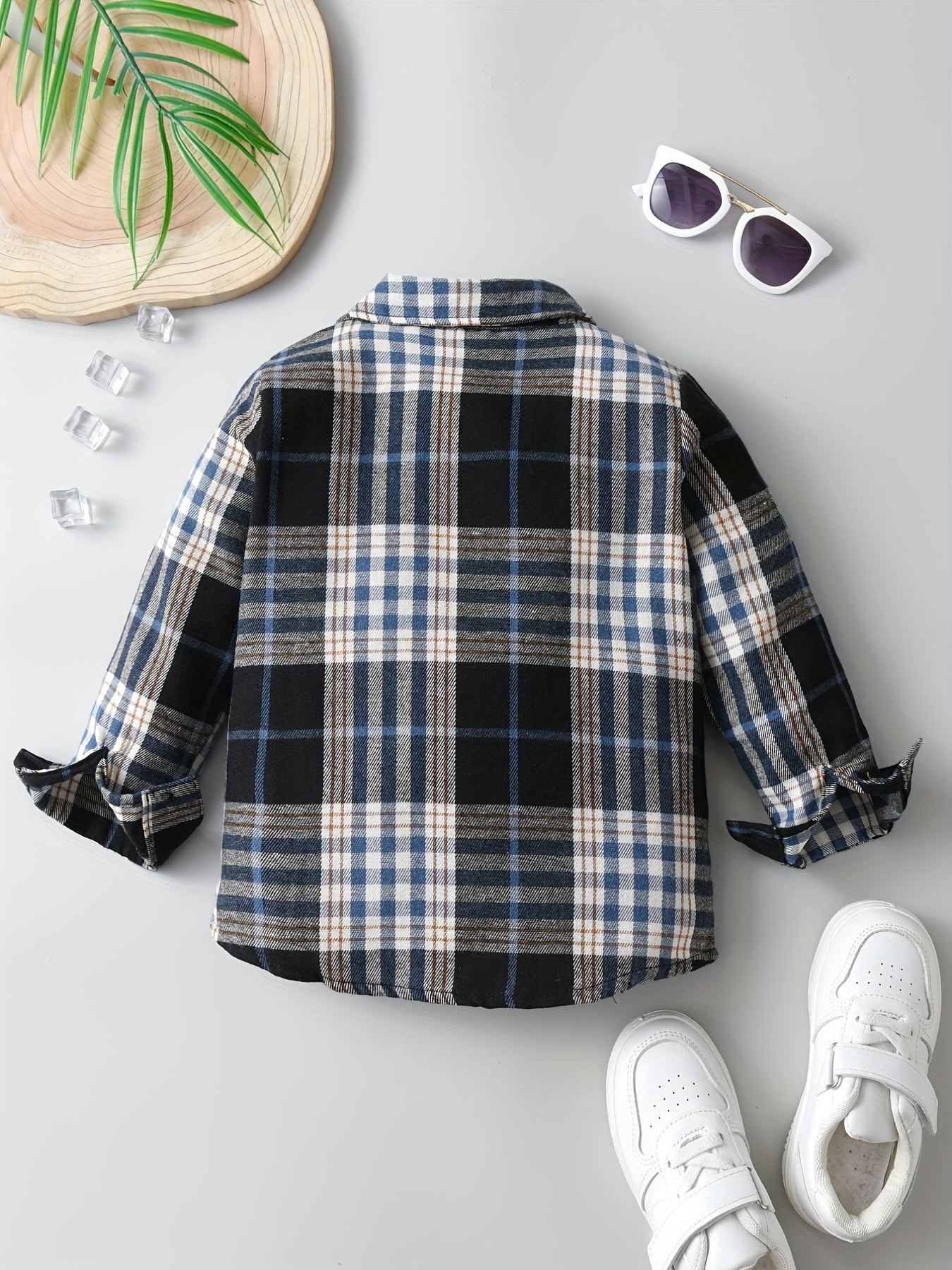 Boys Formal Outfit Striped Shirt & Suspender Pants Set