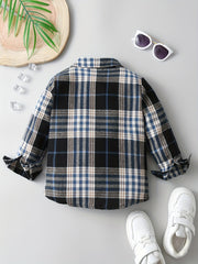 Boys Formal Outfit Striped Shirt & Suspender Pants Set