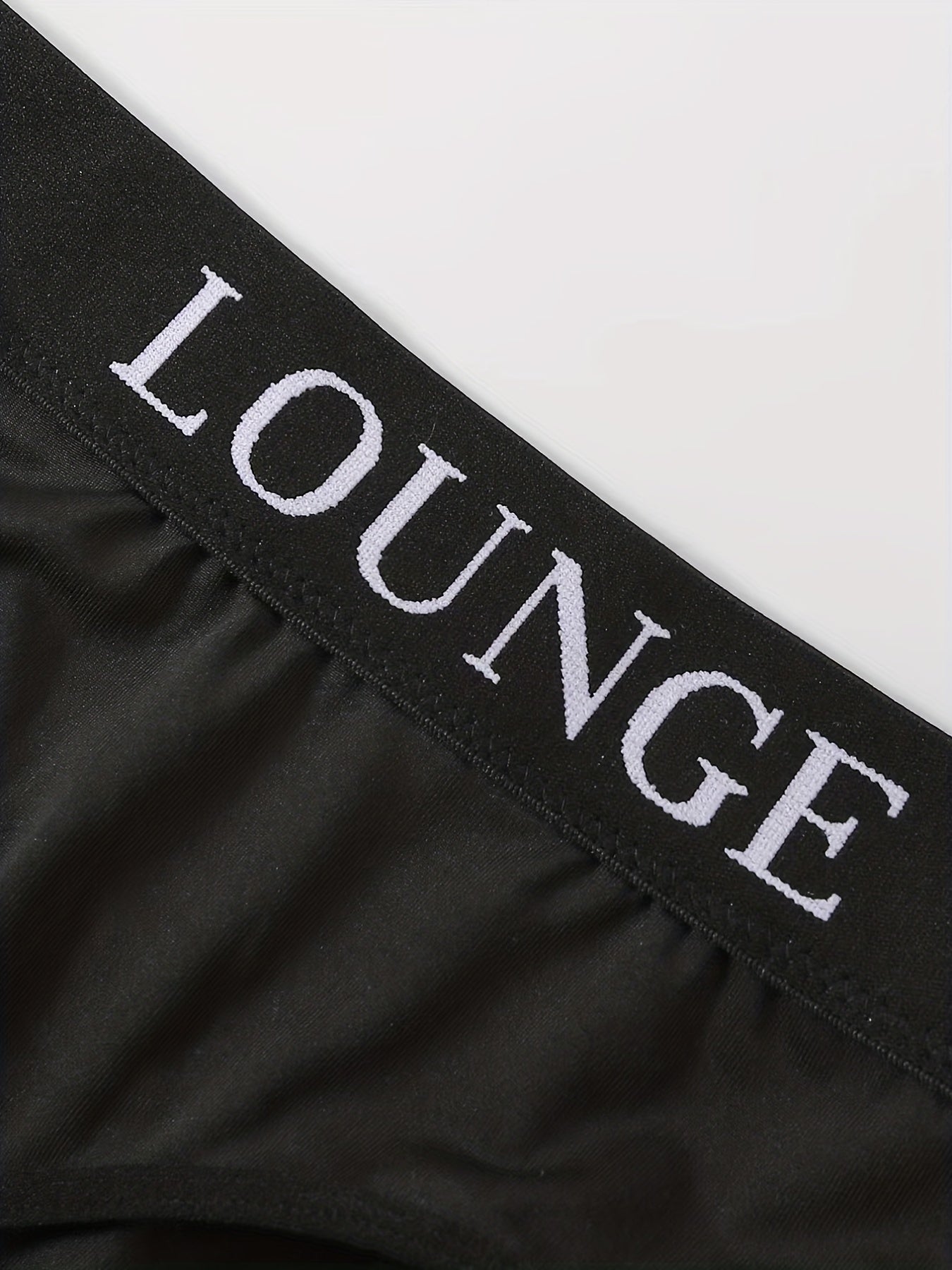 Plus Size Sports Lingerie Set with Contrast Letter Trim