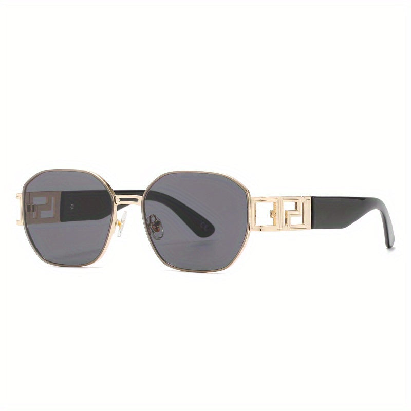 Square Metal Sunglasses Gradient UV400