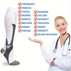 Men's Compression Sport Socks Breathable Nylon Sweat Absorbing Socks