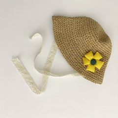 Kids Summer Sun Protection Straw Hat Lace Accessories Baby Girls Sun Hats