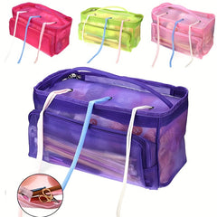 Mesh Yarn Storage Bag- Foldable Knitting Organizer