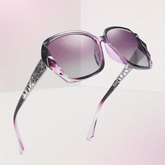 Cat Eye Polarized Sunglasses Gradient Lens Glasses UV400