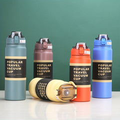 720ml Stainless Steel Vacuum Cup Large Capacity Portable Straw Cup