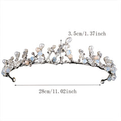 Vintage Baroque Crystal Tiara Bride Headpiece