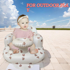 Kids Inflatable Learning Sofa Chair Portable Soft Comfortable Plastic