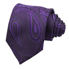 Jacquard Woven Paisley Polyester Necktie