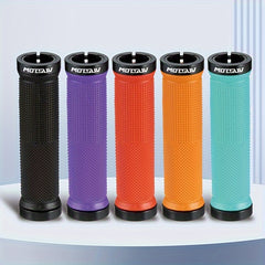 MTB Handlebar Grips Aluminum Locking Non-slip Shock Absorption