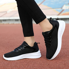 Women's Lace-Up Lightweight Running Shoes Breathable Tennis Athletic Sneakers
