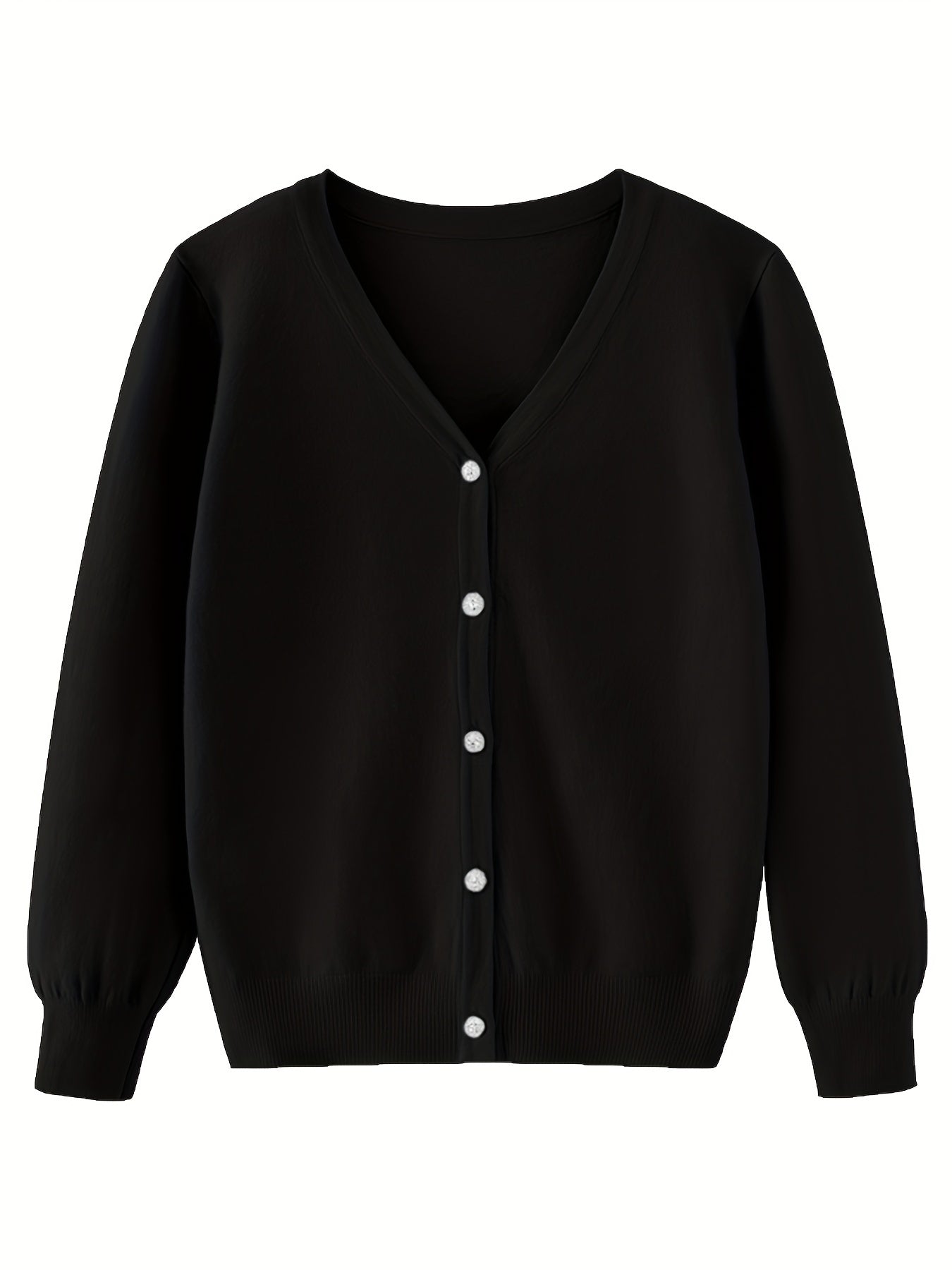 Girls' Button Down Cardigan Sweater Long Sleeve Classic Knit