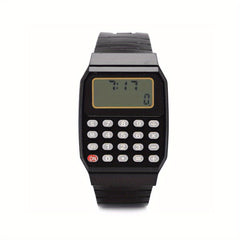 Kids Calculator Watch LCD Clock Silicone Date Time Electronic Wrist Watches