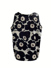 Floral Print Loose Tank Top