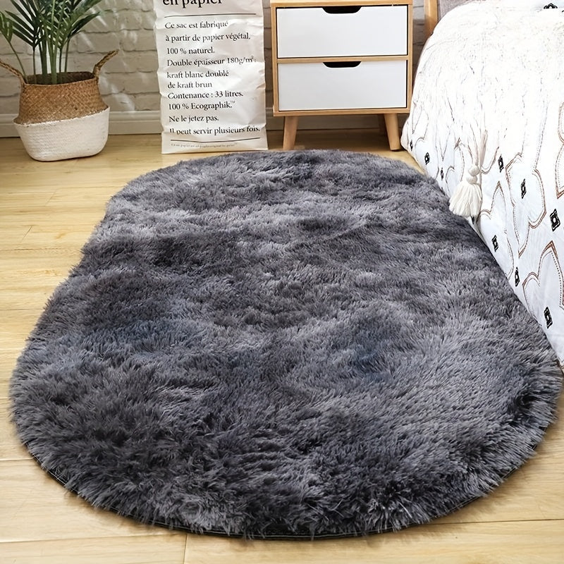 Soft Plush Furry Floor Rug for Bedroom - Non Slip Machine Washable