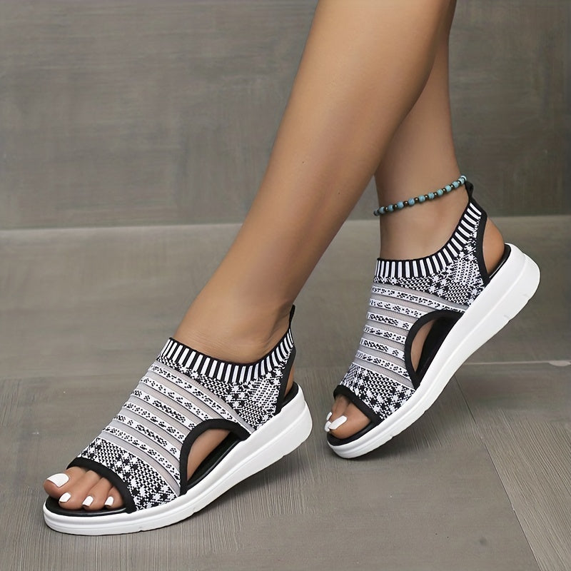 Women's Summer Flat Sandals One Buckle Outdoor Sandals