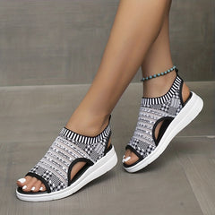 Women's Summer Flat Sandals One Buckle Outdoor Sandals