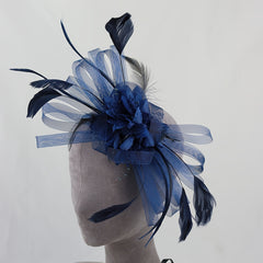 Vintage Floral & Feather Hair Accessory