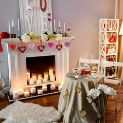 20pcs Christmas Heart Hanging Decoration for Door and Mall Shop