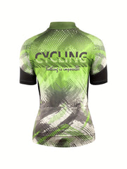 Digital Print Cycling Jersey Quick Dry Sports Top Women