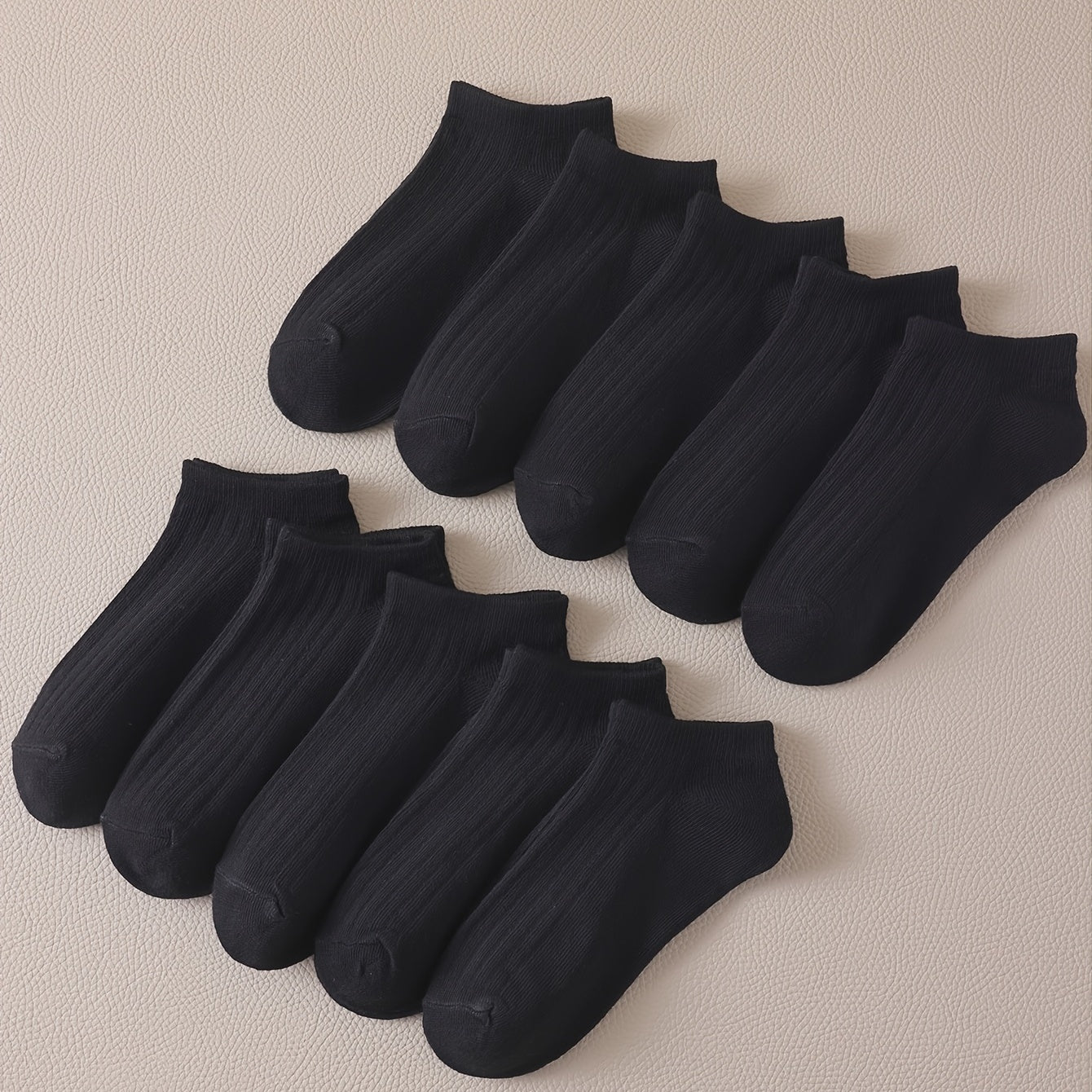 10 Pairs Solid Low Cut Ankle Socks Women's Stockings