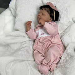 17in Soft Vinyl Baby Reborn Doll Cloth Body Girl Realistic Newborn Bebe Art Toy