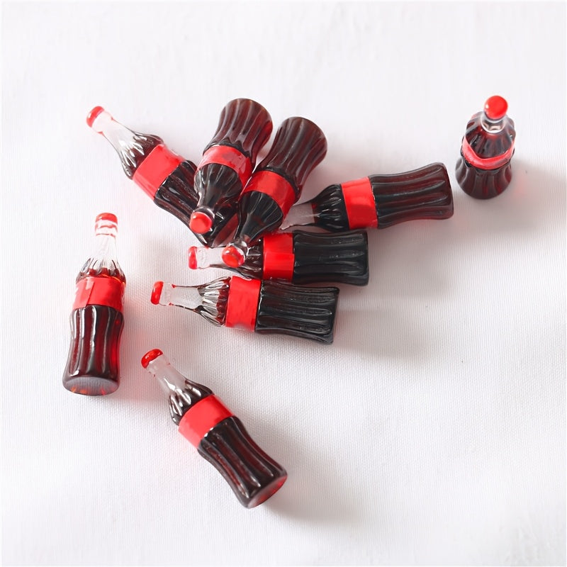 6pcs Cola Soda Bottle Models Realistic Dollhouse Drink Accessories