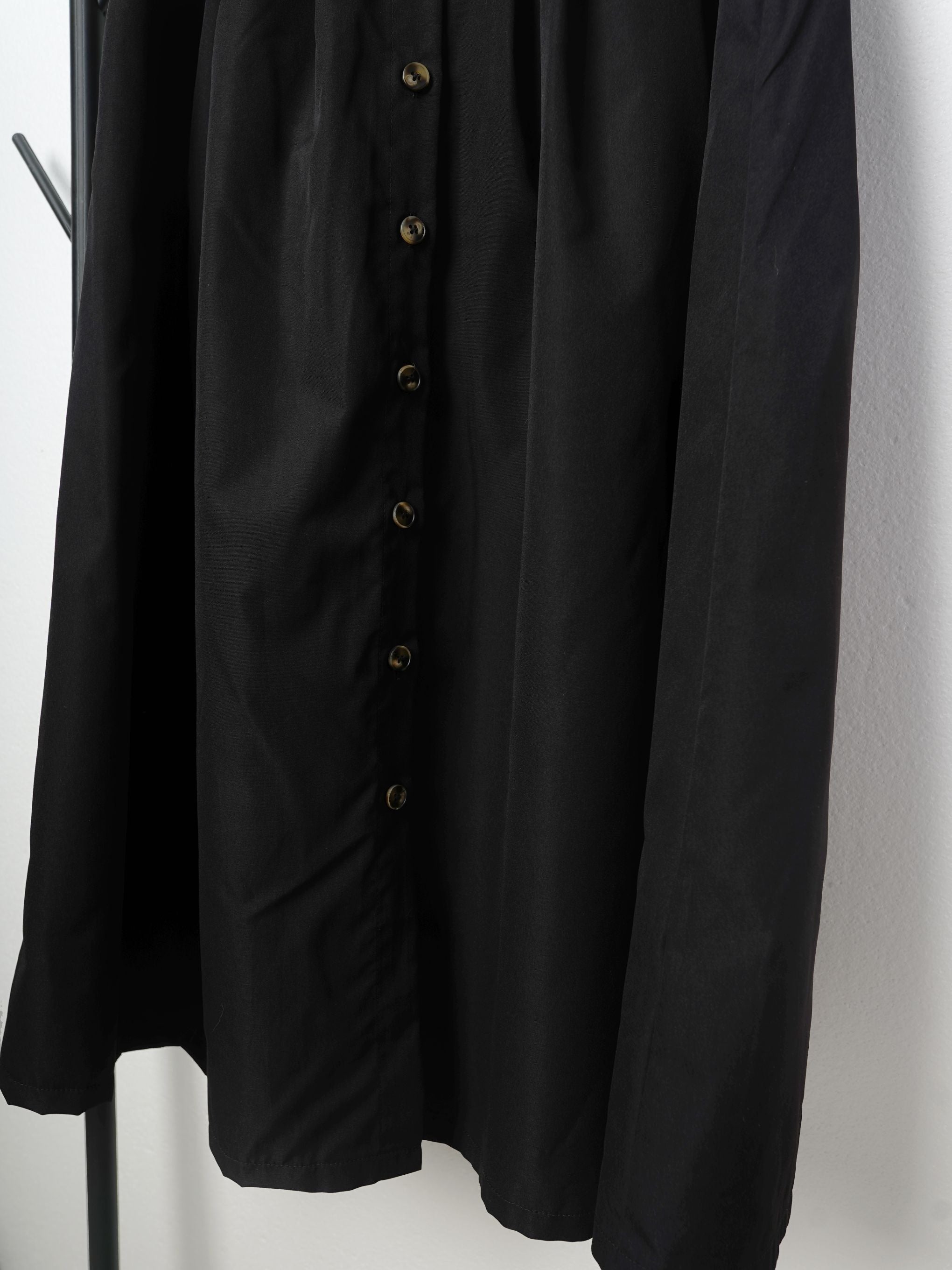 Solid Button Up Maxi Skirt for Women