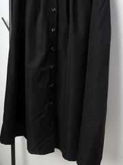 Solid Button Up Maxi Skirt for Women