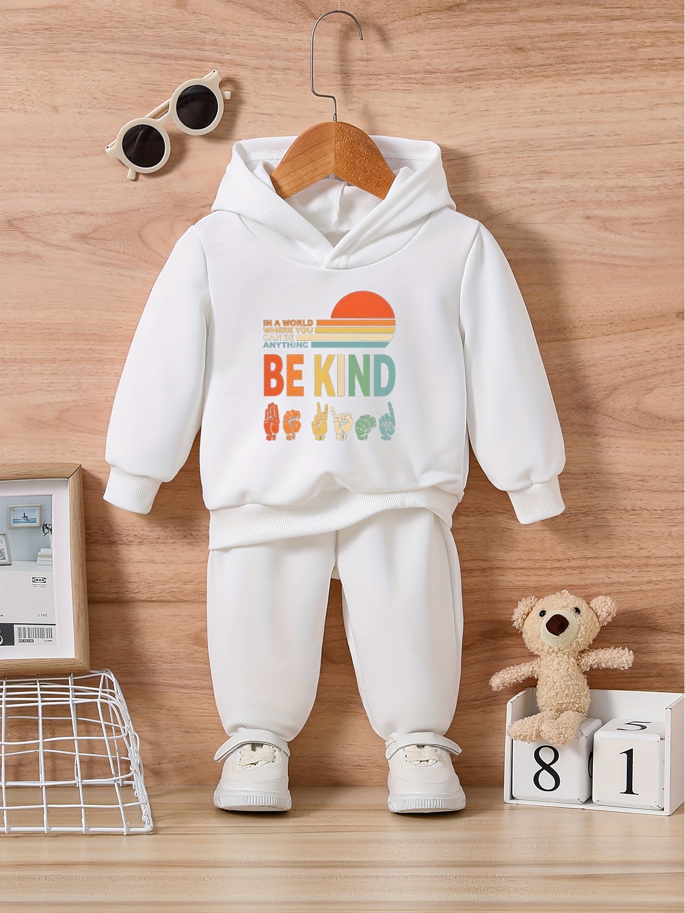 Infant Be Kind Sunset Sweatshirt & Trousers Set