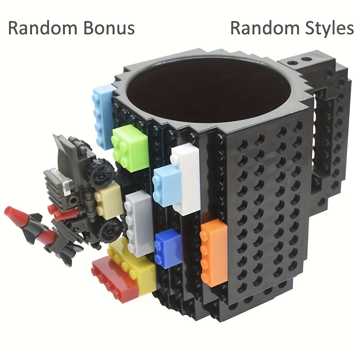 350ml Building Block Coffee Cup Solid Creative Water Cup