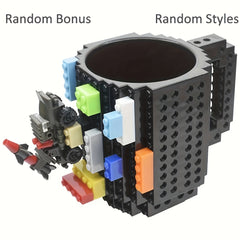350ml Building Block Coffee Cup Solid Creative Water Cup