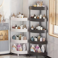 4-Tier Rolling Storage Cart for Kitchen Bathroom Laundry Room