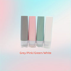4pcs Silicone Empty Travel Bottles Refillable Squeeze Bottles