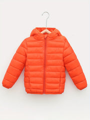 Boys Winter Hooded Coat Down Light Warm Jacket