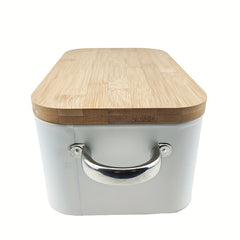 Metal Bread Box Kitchen Storage with Lid, Hand Wash Bread Storage Bin