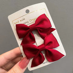 Floral Lace Mesh Bow Hair Clip Set Hair Accessories