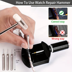 11pcs Watch Link Removal Tool Kit Watch Band Strap Chain Pin Remover Repair Tool