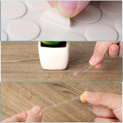 350pcs Double Sided Transparent Adhesive Stickers Waterproof Small