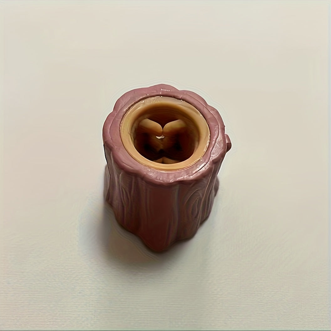 Squirrel Squeeze Toy & Pen Holder Sensory Fidget Toy Brown Material Ages 6+