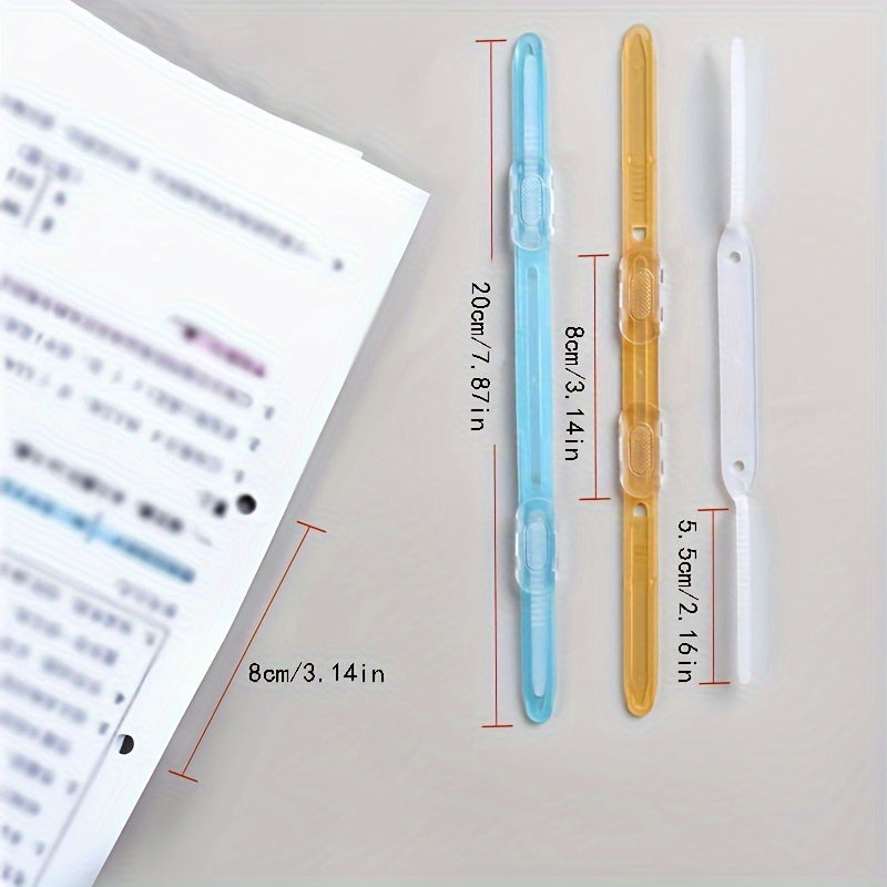 5pcs Book Clips File Clips Office Stationery File Punch Binding Clips