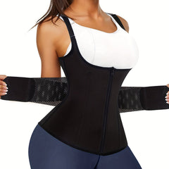 Waist Trainer Tummy Control Zipper Shaping Cami Top