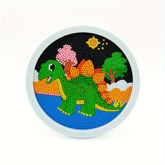 DIY Round Frame Cartoon Diamond Painting Set Room Decoration