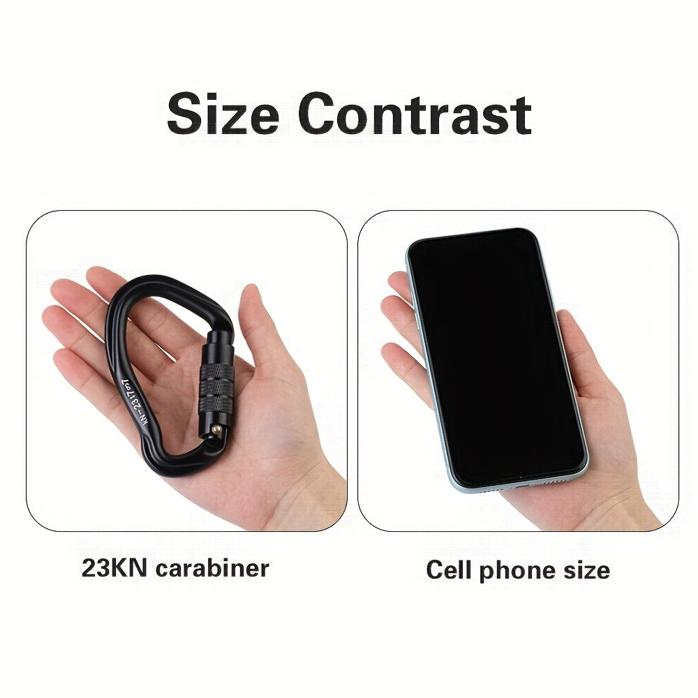23KN Heavy Duty Carabiner Clips for Hiking Camping Travel
