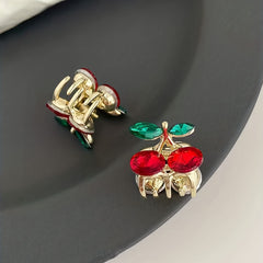 2pcs Sweet Cherry Hair Clips for Girls