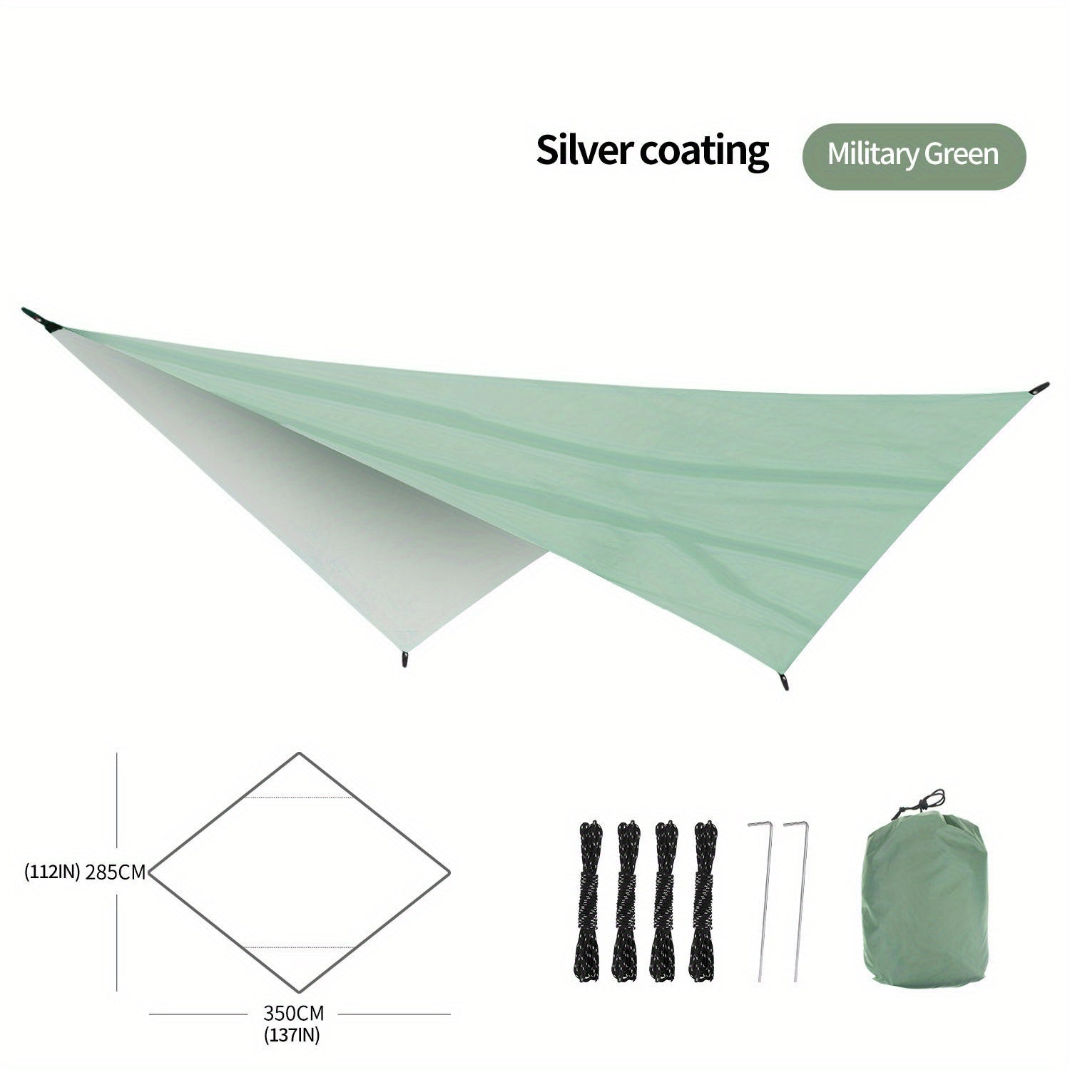 Outdoor Canopy Cover Rainproof Sunshade 210T Multifunctional